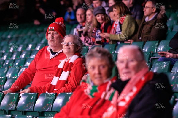 210226 - Wales v Scotland - Guinness Six Nations - Wales fans before the match
