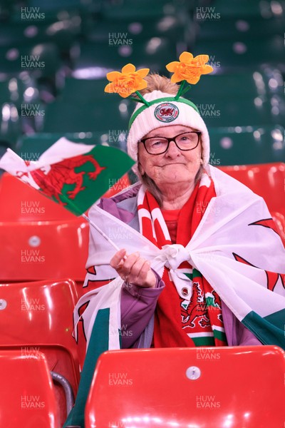210226 - Wales v Scotland - Guinness Six Nations - Wales fans before the match
