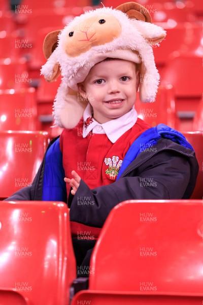 210226 - Wales v Scotland - Guinness Six Nations - Wales fans before the match
