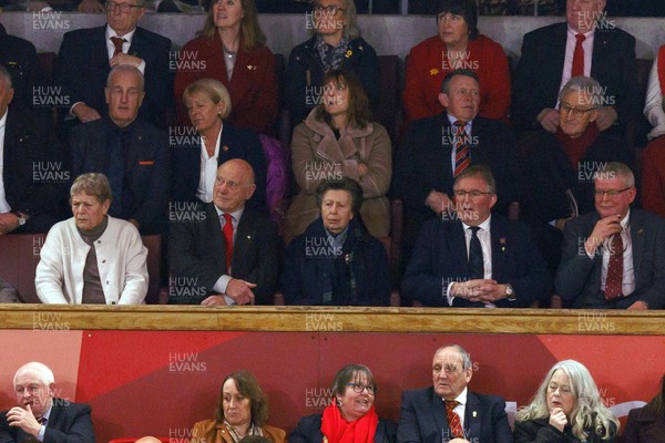 210226 - Wales v Scotland - Guinness Six Nations - HRH Anne, Princess Royal watches the game
