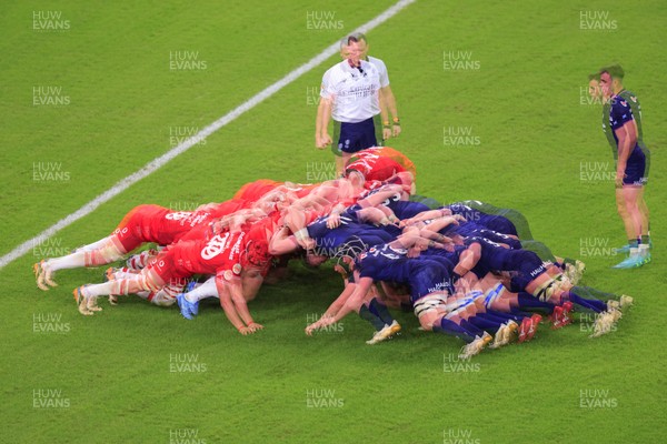 210226 - Wales v Scotland - Guinness Six Nations - Scrum