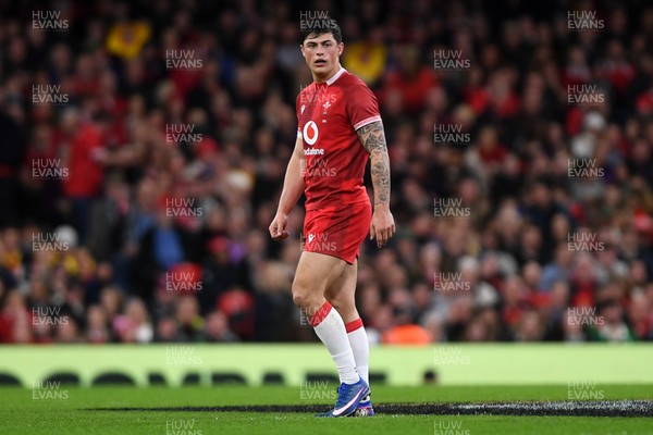 210226 - Wales v Scotland - Guinness Men's Six Nations - Louis Rees-Zammit of Wales