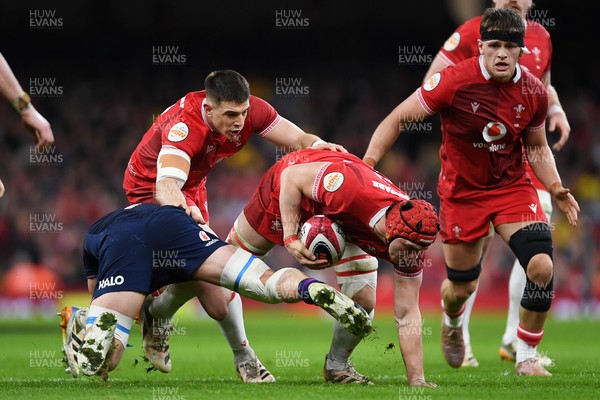 210226 - Wales v Scotland - Guinness Men's Six Nations - James Botham of Wales