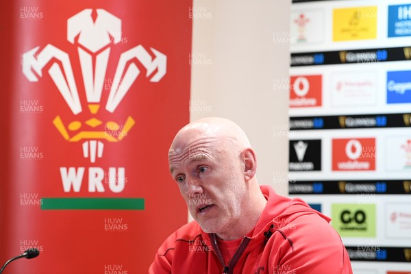 210226 - Wales v Scotland - Guinness Men's Six Nations - Wales Head Coach, Steve Tandy speaks in a press conference after the match