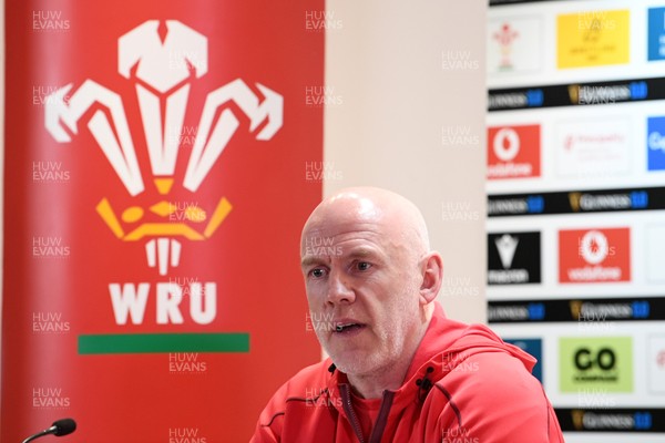 210226 - Wales v Scotland - Guinness Men's Six Nations - Wales Head Coach, Steve Tandy speaks in a press conference after the match