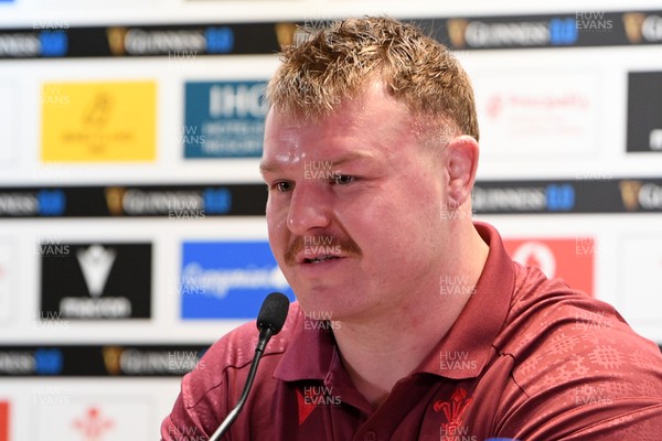 210226 - Wales v Scotland - Guinness Men's Six Nations - Dewi Lake of Wales speaks in a press conference after the match