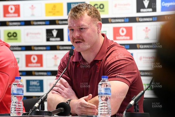 210226 - Wales v Scotland - Guinness Men's Six Nations - Dewi Lake of Wales speaks in a press conference after the match