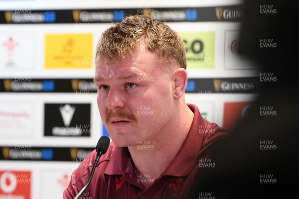 210226 - Wales v Scotland - Guinness Men's Six Nations - Dewi Lake of Wales speaks in a press conference after the match
