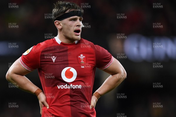 210226 - Wales v Scotland - Guinness Men's Six Nations - Alex Mann of Wales