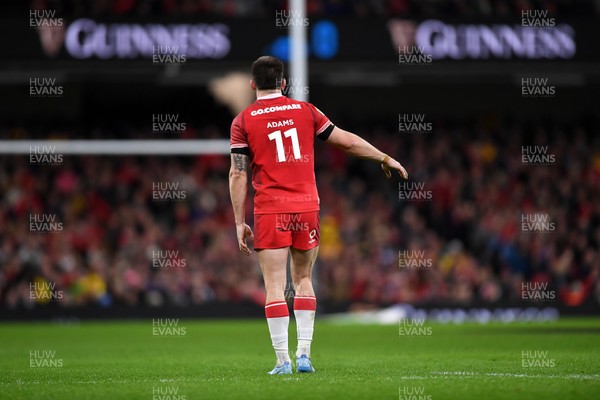 210226 - Wales v Scotland - Guinness Men's Six Nations - Josh Adams of Wales