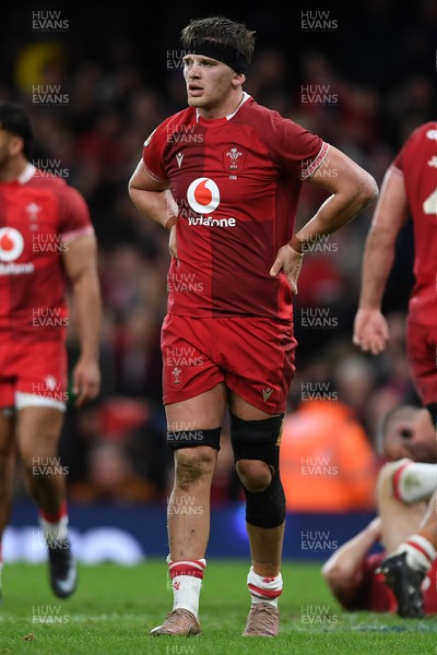 210226 - Wales v Scotland - Guinness Men's Six Nations - Alex Mann of Wales