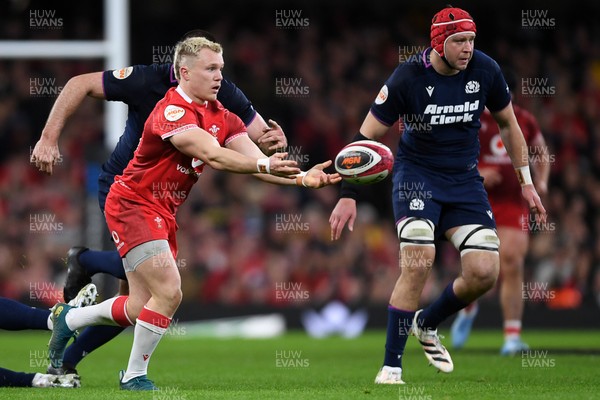 210226 - Wales v Scotland - Guinness Men's Six Nations - Balir Murray of Wales