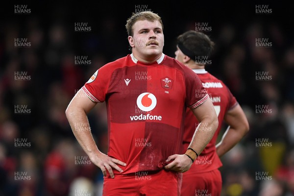 210226 - Wales v Scotland - Guinness Men's Six Nations - Archie Griffin of Wales