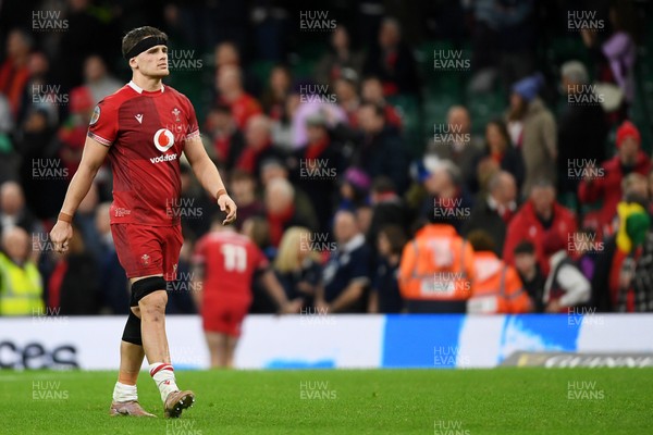 210226 - Wales v Scotland - Guinness Men's Six Nations - Alex Mann of Wales