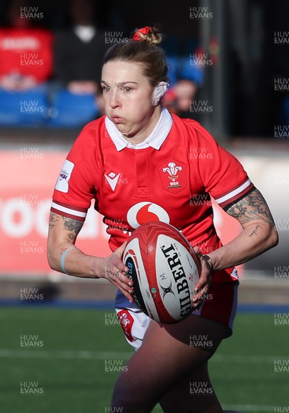 230324 - Wales v Scotland, Guinness Women’s 6 Nations - Keira Bevan of Wales in action during the match