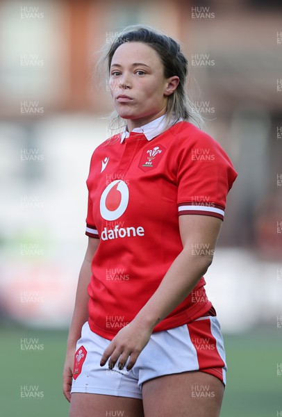 230324 - Wales v Scotland, Guinness Women’s 6 Nations - Alisha Butchers of Wales in action during the match 