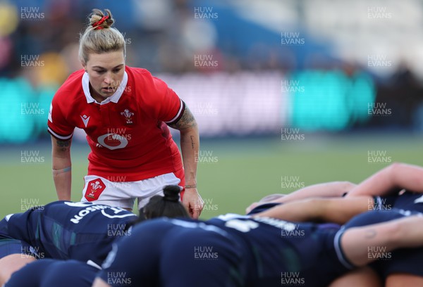230324 - Wales v Scotland, Guinness Women’s 6 Nations - Keira Bevan of Wales in action during the match 