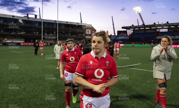 230324 - Wales v Scotland, Guinness Women’s 6 Nations - Kate Williams of Wales at the end of the match