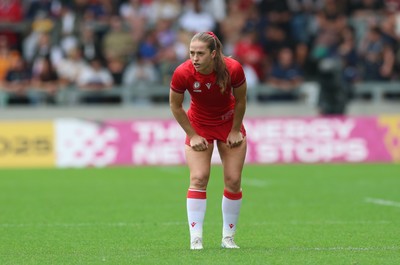 230825 - Wales v Scotland, Women’s Rugby World Cup - Lisa Neumann of Wales