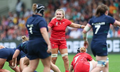230825 - Wales v Scotland, Women’s Rugby World Cup - Alex Callender of Wales