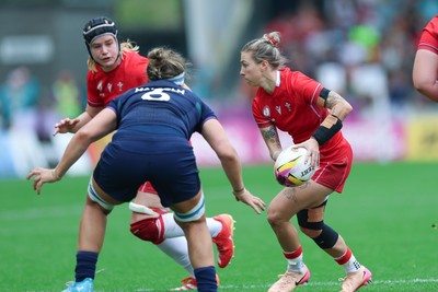 230825 - Wales v Scotland, Women’s Rugby World Cup - Keira Bevan of Wales