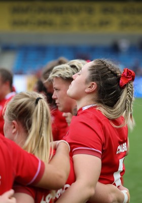 230825 - Wales v Scotland, Women’s Rugby World Cup - Gwen Crabb of Wales at the end of the match