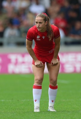 230825 - Wales v Scotland, Women’s Rugby World Cup - Lisa Neumann of Wales