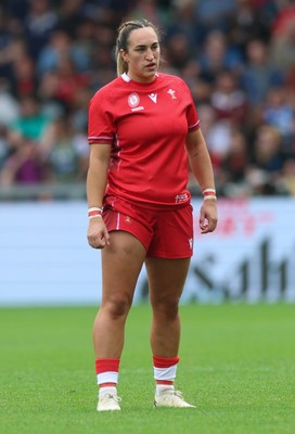 230825 - Wales v Scotland, Women’s Rugby World Cup - Courtney Keight of Wales
