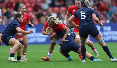230825 - Wales v Scotland, Women’s Rugby World Cup - Alex Callender of Wales