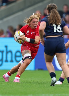 230825 - Wales v Scotland, Women’s Rugby World Cup - Georgia Evans of Wales