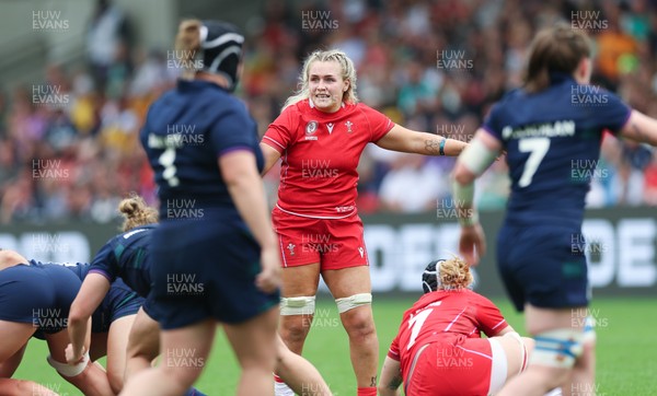 230825 - Wales v Scotland, Women’s Rugby World Cup - Alex Callender of Wales