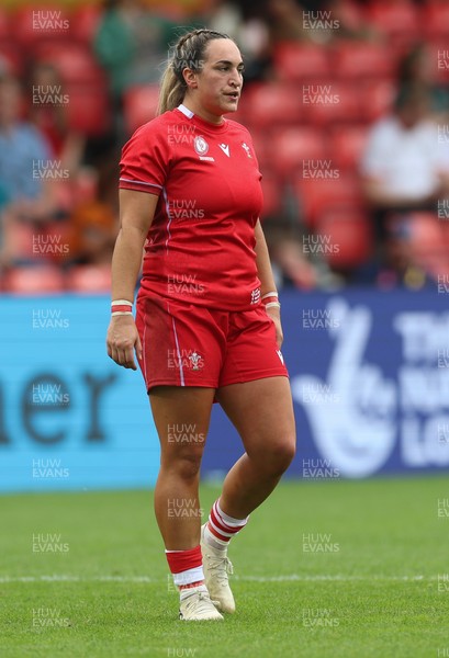 230825 - Wales v Scotland, Women’s Rugby World Cup - Courtney Keight of Wales