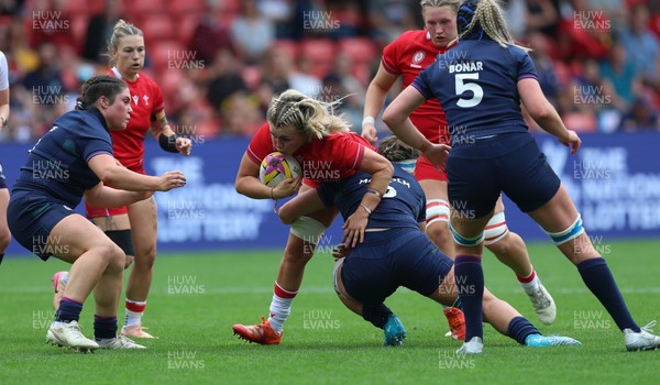 230825 - Wales v Scotland, Women’s Rugby World Cup - Alex Callender of Wales
