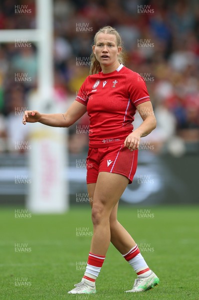 230825 - Wales v Scotland, Women’s Rugby World Cup - Carys Cox of Wales