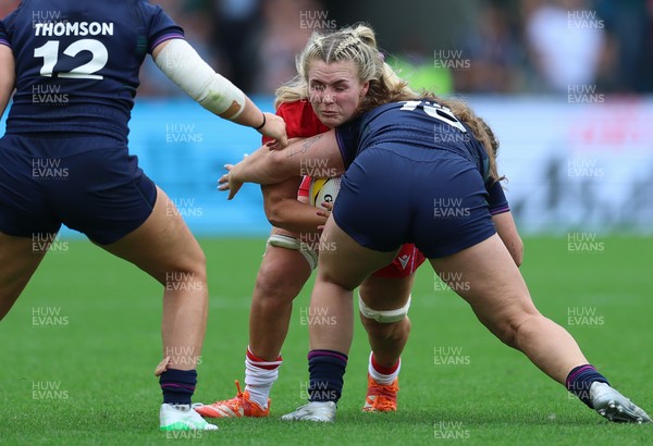 230825 - Wales v Scotland, Women’s Rugby World Cup - Alex Callender of Wales