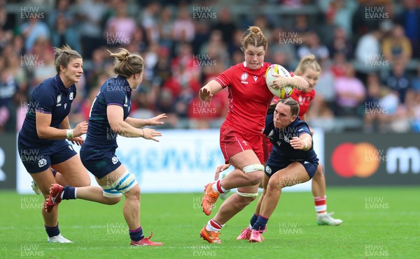 230825 - Wales v Scotland, Women’s Rugby World Cup - Kate Williams of Wales