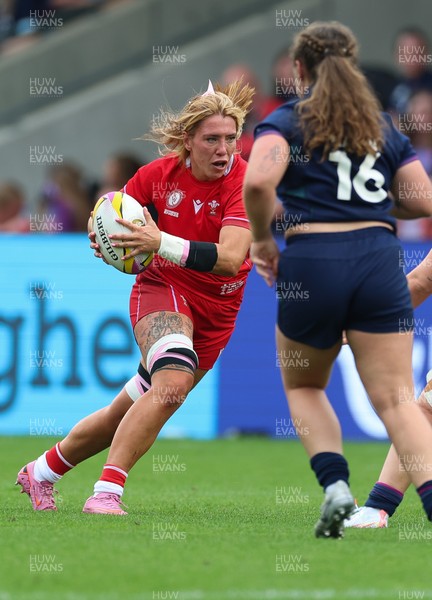 230825 - Wales v Scotland, Women’s Rugby World Cup - Georgia Evans of Wales