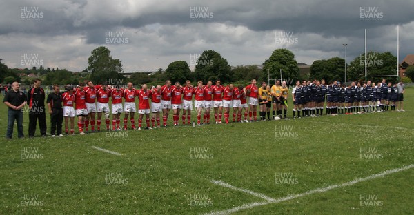 16.06.07 Wales vs. Scotland. Home Nations Championship. Cardiff.  
 
Wales & Scotland line up to sing the National Anthems. 
 
Darren Griffiths/