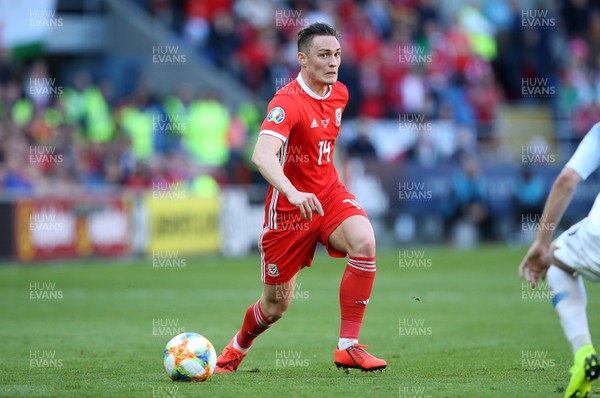 240319 - Wales v Slovakia - UEFA EURO 2020 Qualifier - Connor Roberts of Wales