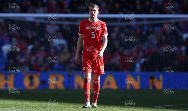 240319 - Wales v Slovakia - UEFA EURO 2020 Qualifier - Chris Mepham of Wales