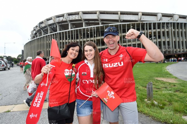 020618 - Wales v South Africa - International Rugby - Wales fans ahead of kick off