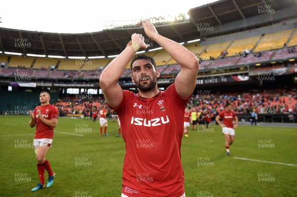 020618 - Wales v South Africa - International Rugby - Cory Hill of Wales celebrates win