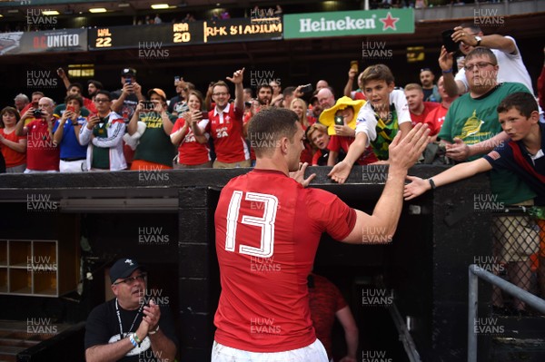 020618 - Wales v South Africa - International Rugby - George North of Wales celebrate win