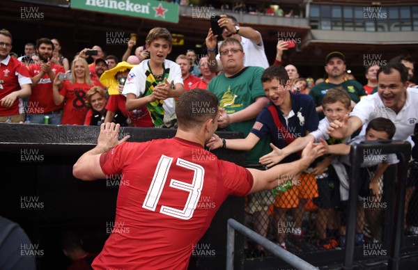 020618 - Wales v South Africa - International Rugby - George North of Wales celebrate win