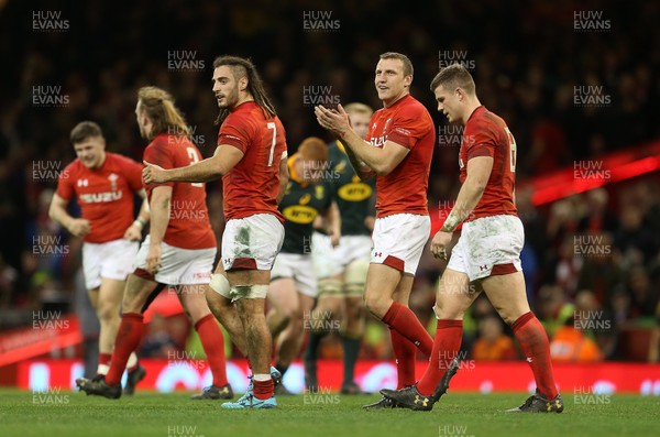 021217 - Wales v South Africa - Under Armour Series 2017 - Josh Navidi and Hadleigh Parkes of Wales