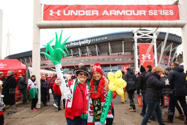 021217 Wales v New South Africa - Under Armour 2017 Series -  fans of Wales and South Africa enjoy the atmosphere outside the ground