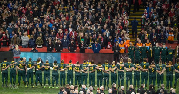 021217 Wales v South Africa - South Africa during the anthem
