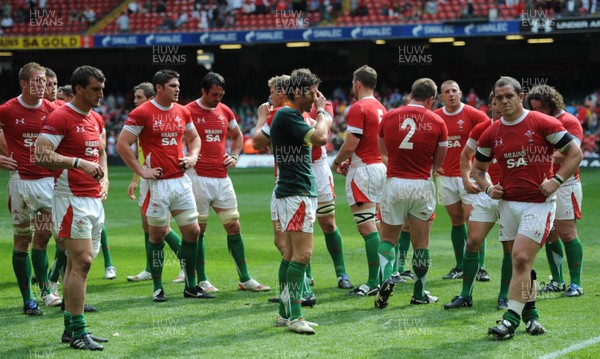 05.06.10 - Wales v South Africa - Principality Building Society Summer Test - James Hook of Wales looks dejected. 