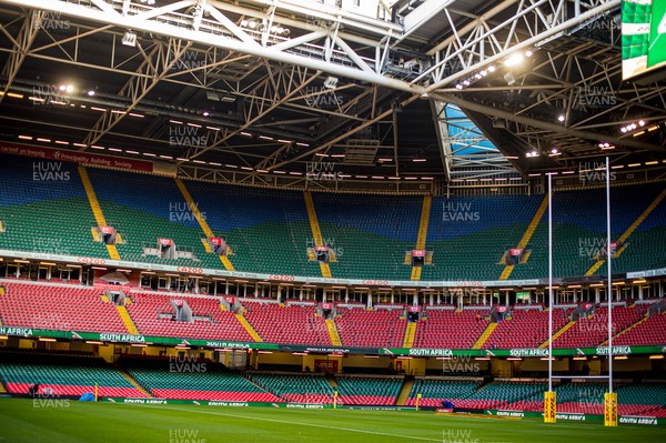 061121 - Wales v South Africa - Autumn Nations Series - General view of Principality Stadium ahead of the game