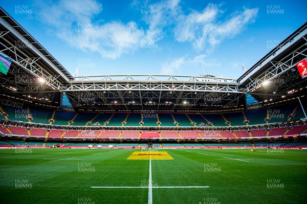 061121 - Wales v South Africa - Autumn Nations Series - General view of Principality Stadium ahead of the game